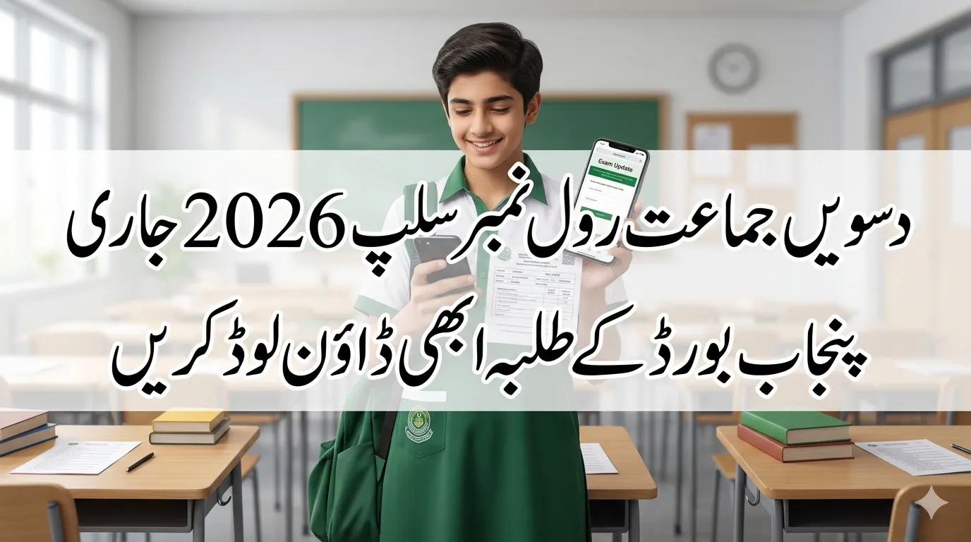 10th Class Roll Number Slip 2026
